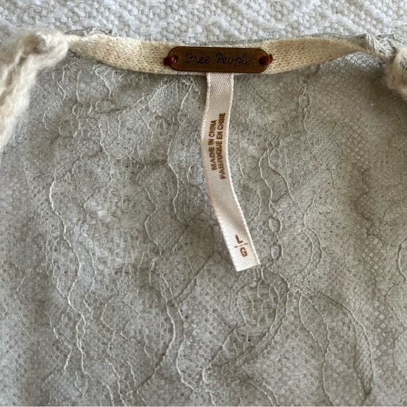 Free People Lace Back Cardigan Sweater - Picture 2 of 10